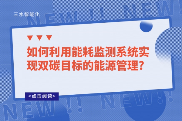 如何利用能耗監(jiān)測系統(tǒng)實現雙碳目標的能源管理?